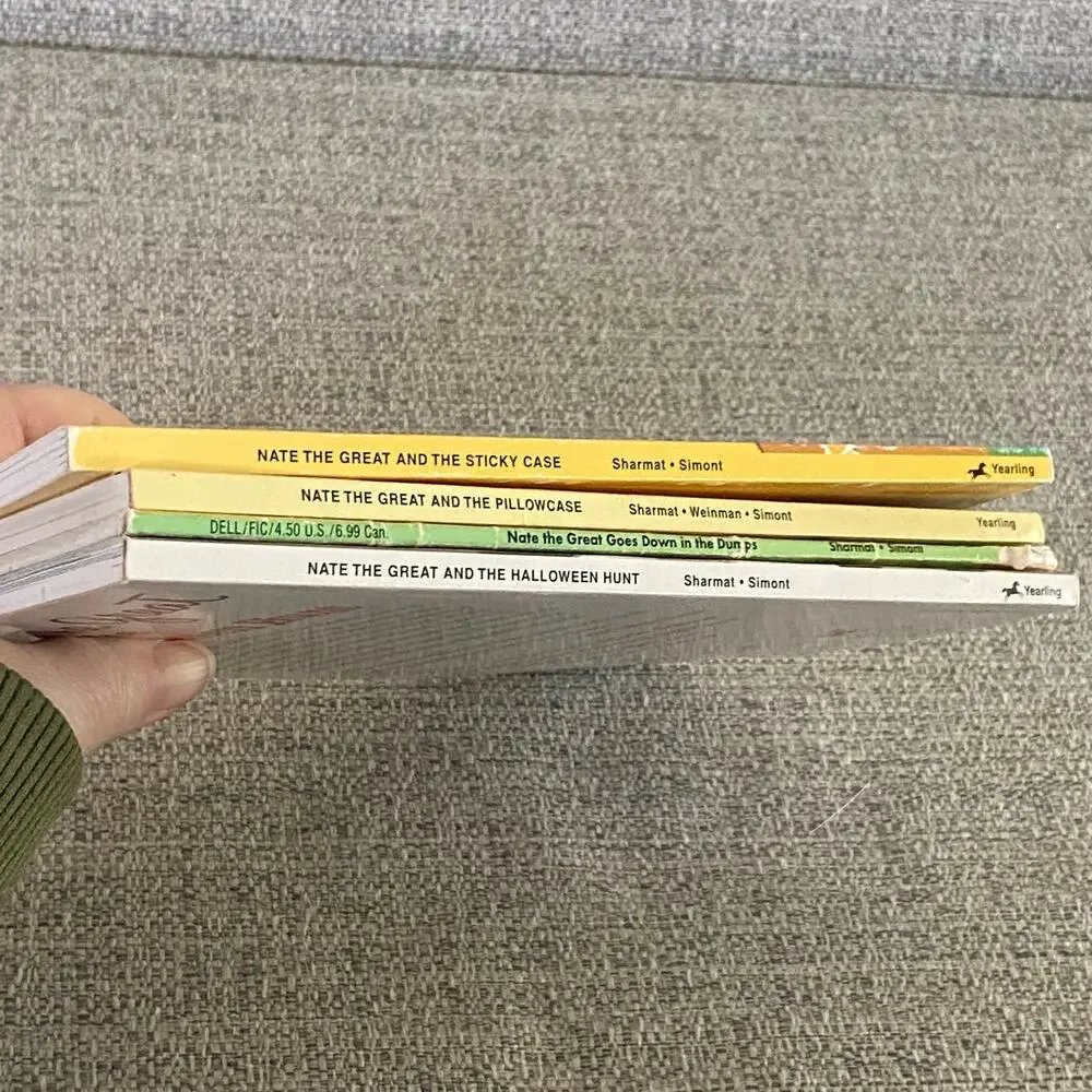 Nate The Great Book Lot 4 Marjorie Sharmat Kids Beginner Reader Chapter Books - Picture 3 of 9